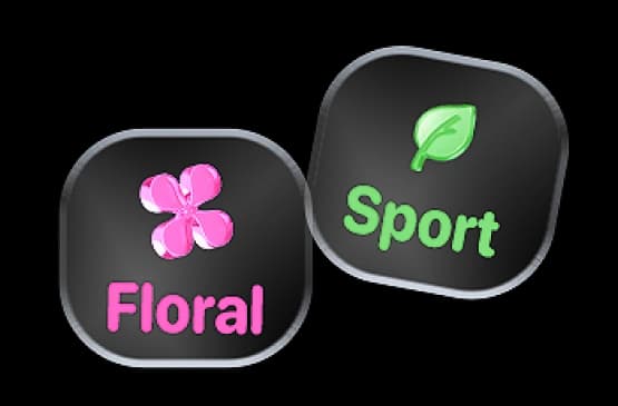 Frascos de fragrâncias Floral, Sport e Sem Cheiro